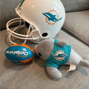 Forever Collectibles Miami Dolphins Kids Set - Teal, Orange, White